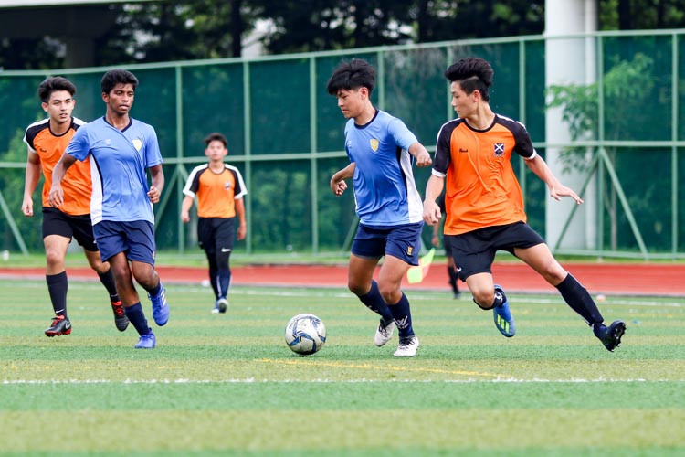 SAJC comfortably beat CJC 2-0 in the in the National Schools A Division Football Championship to book semi-finals spot. (Photo 10 © Clara Lau/REDintern)