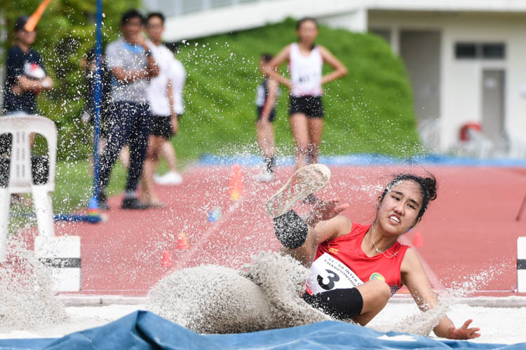 Tia Louise Rozario of Flash Athletics Club clinched gold in the Women's Long Jump with a leap of 5.40m. (Photo 1 © Iman Hashim/Red Sports)