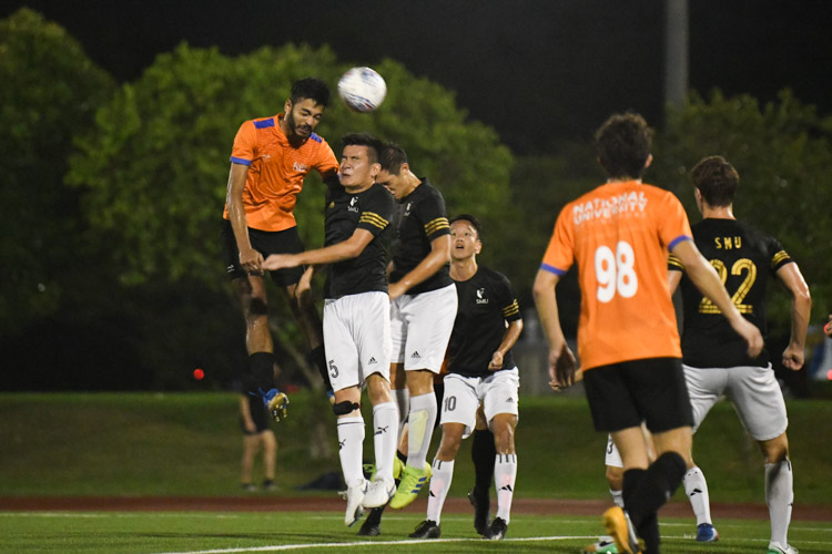 NUS and SMU played out an exciting end-to-end match which ended in 0-0 draw. Both teams wasted chances in front of goal while also faced with stellar performances by their goalkeepers.