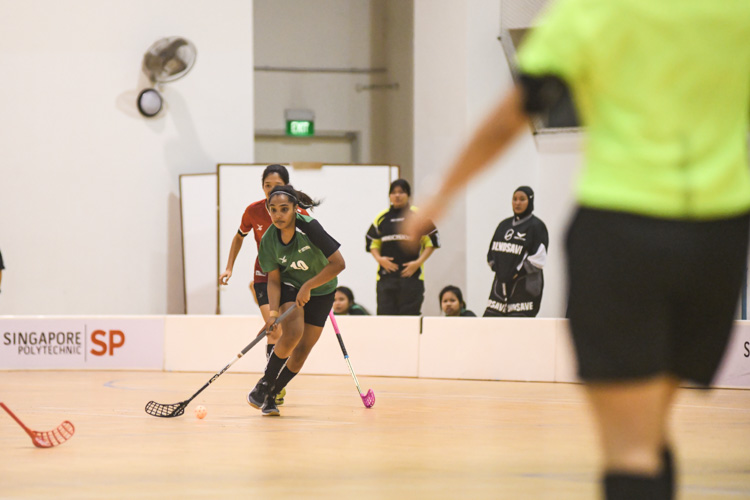 Nanyang Technological University completed their Institute-Varsity-Polytechnic (IVP) floorball season in a close-to-perfect run against Republic Polytechnic. The girls in red dominated the match with a 2-0 win as they were crowned 2019/20 IVP champions.(Photo 1 © Stefanus Ian/Red Sports)