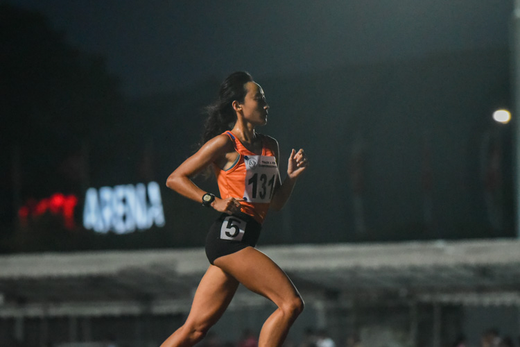 Vanessa Lee of NUS set a new IVP championship record of 39:43.78 in the Women's 10,000m. (Photo 1 © Iman Hashim/Red Sports)