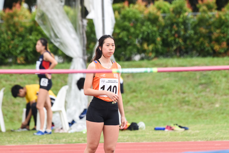 Nicole Sng of NUS took the bronze in the Women's high jump with a best clearance of 1.50m. (Photo 1 © Iman Hashim/Red Sports)