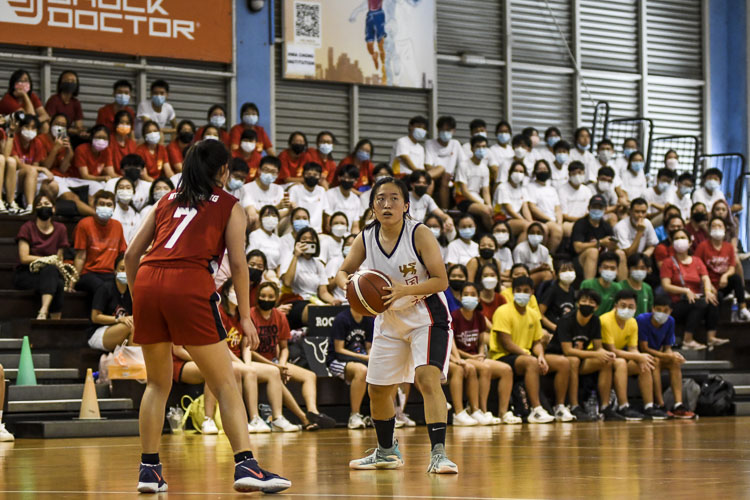 HCI beat a gritty NJC side 44-30 to claim their first A Div girls' basketball title in seven years. (Photo 1 © Iman Hashim/Red Sports)