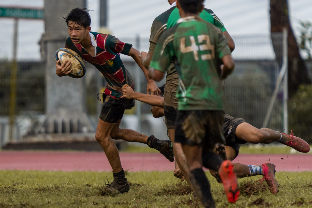 Greenridge Secondary School (GSS) emerged Bowl Champion after beating Evergreen Secondary School (EVG) with an aggregate score of 29-20. (Photo X © Bryan Foo/Red Sports)