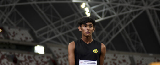 St. Patrick's School's Viresh Kumar clinched the B Div boys' high jump gold with a personal best clearance of 1.90m. (Photo 1 © Iman Hashim/Red Sports)