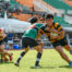 ACS(I)’s Ethan Lim (#2) breaks off from a lineout maul and takes on RI’s Gregory Wee (#30). (Photo 1 © Joash Chow/Red Sports)