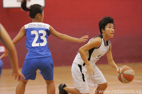 dunman sec vs jurong west t-net basketball